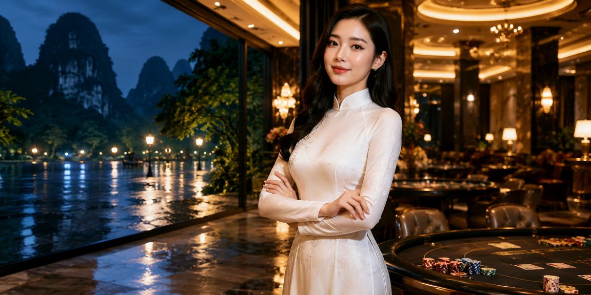 Bầu không khí cá cược casino sôi động tại Việt Nam với ánh đèn lung linh